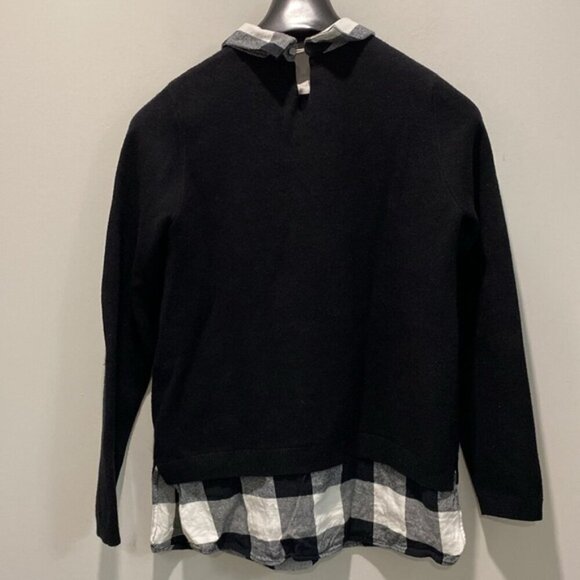 Adrienne Vittadini Black & White Sweater Size Medium - Picture 12 of 15